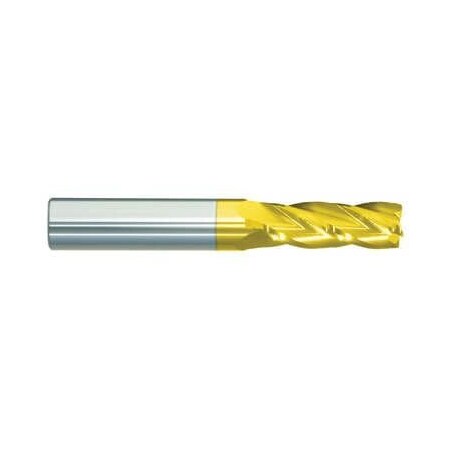 Morse Single End Mill, Center Cutting Regular Length, Series 5943G, 4764 Cutter Dia, 4 Overall Length,  90757